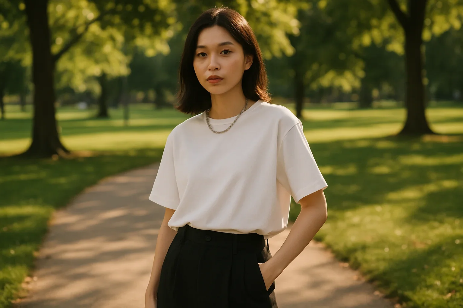 Áo boxy mix quần short